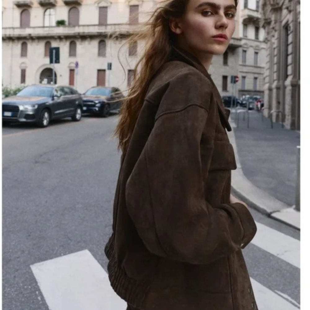 Zara Brown Utility Jacket - Picture 14 of 16
